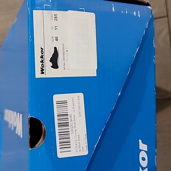 Wokkor Cycling Shoes Black Size Men's 11 - Picture 7 of 9